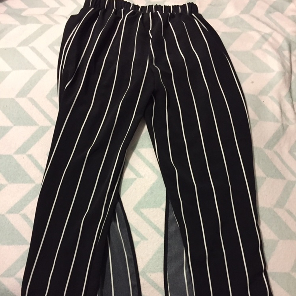 Striped flares pants